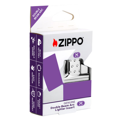 Zippo Double Arc Rechargeable Lighter Insert
 in its packaging.