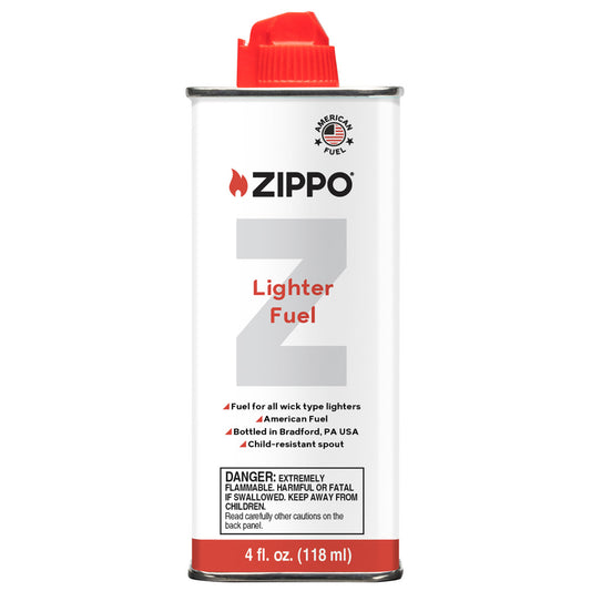 Front of 4 Fluid Ounce Zippo Lighter Fuel