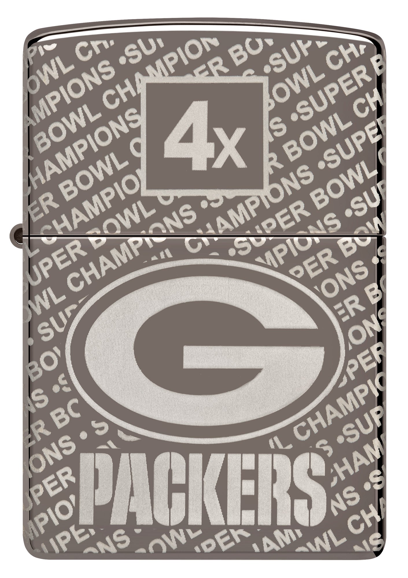 Zippo NFL Green Bay Packers Super Bowl Commemorative Armor Black