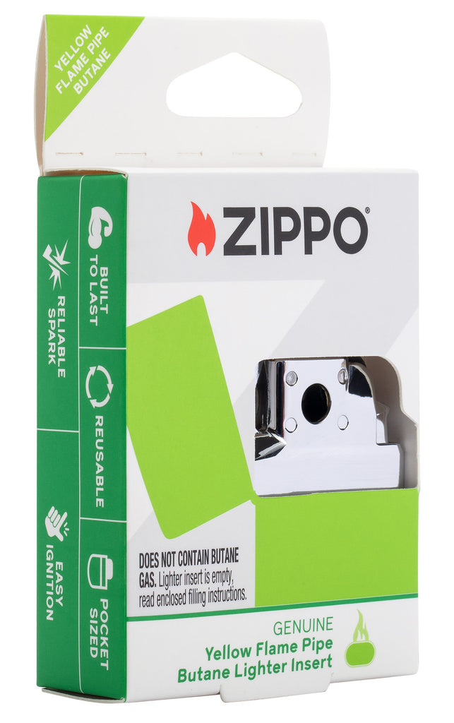 Zippo Lighter Yellow Flame Butane Insert Windproof Flame Refillable Fuel