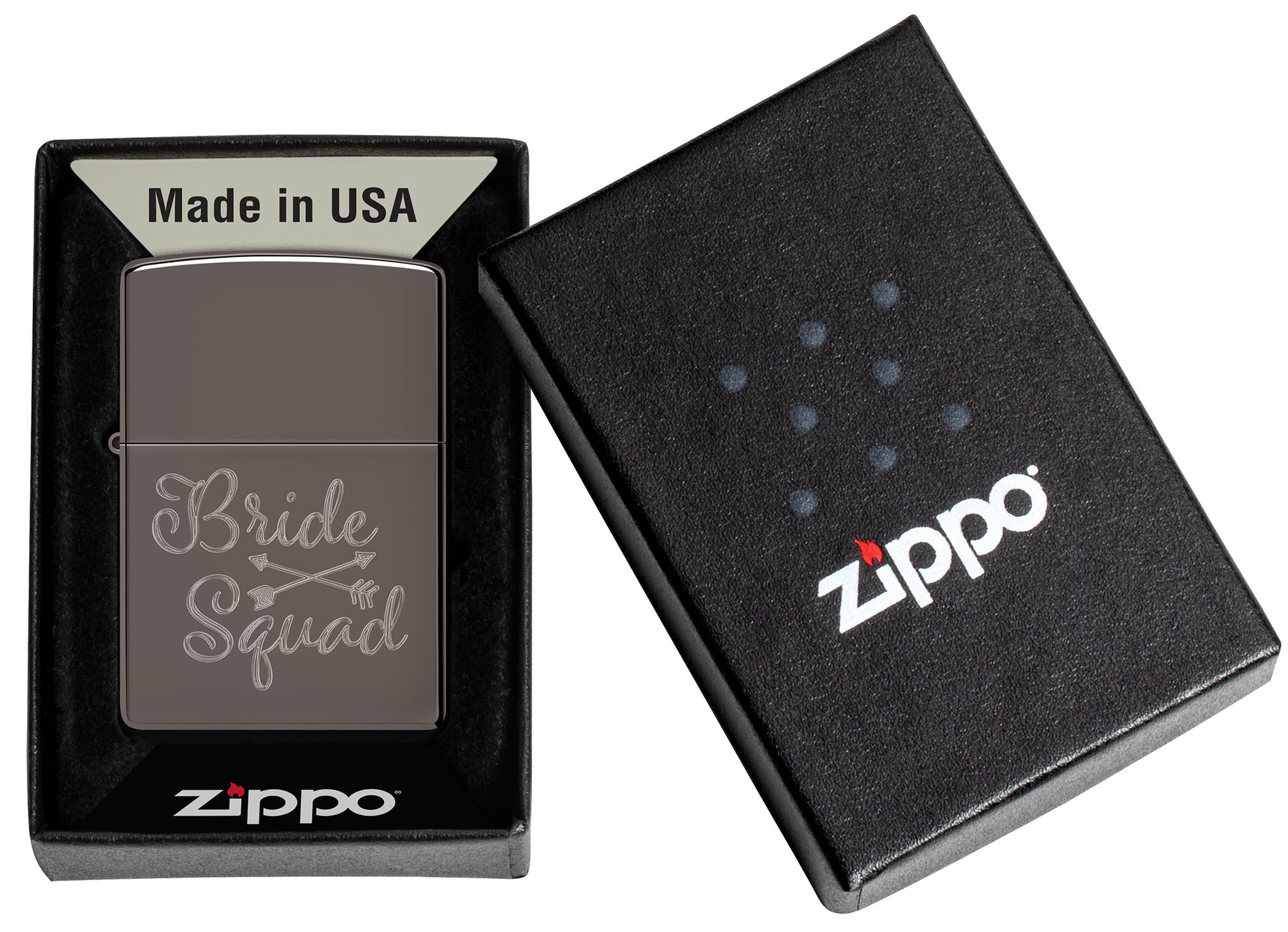 Bridesquad Design Windproof Lighter in its packaging