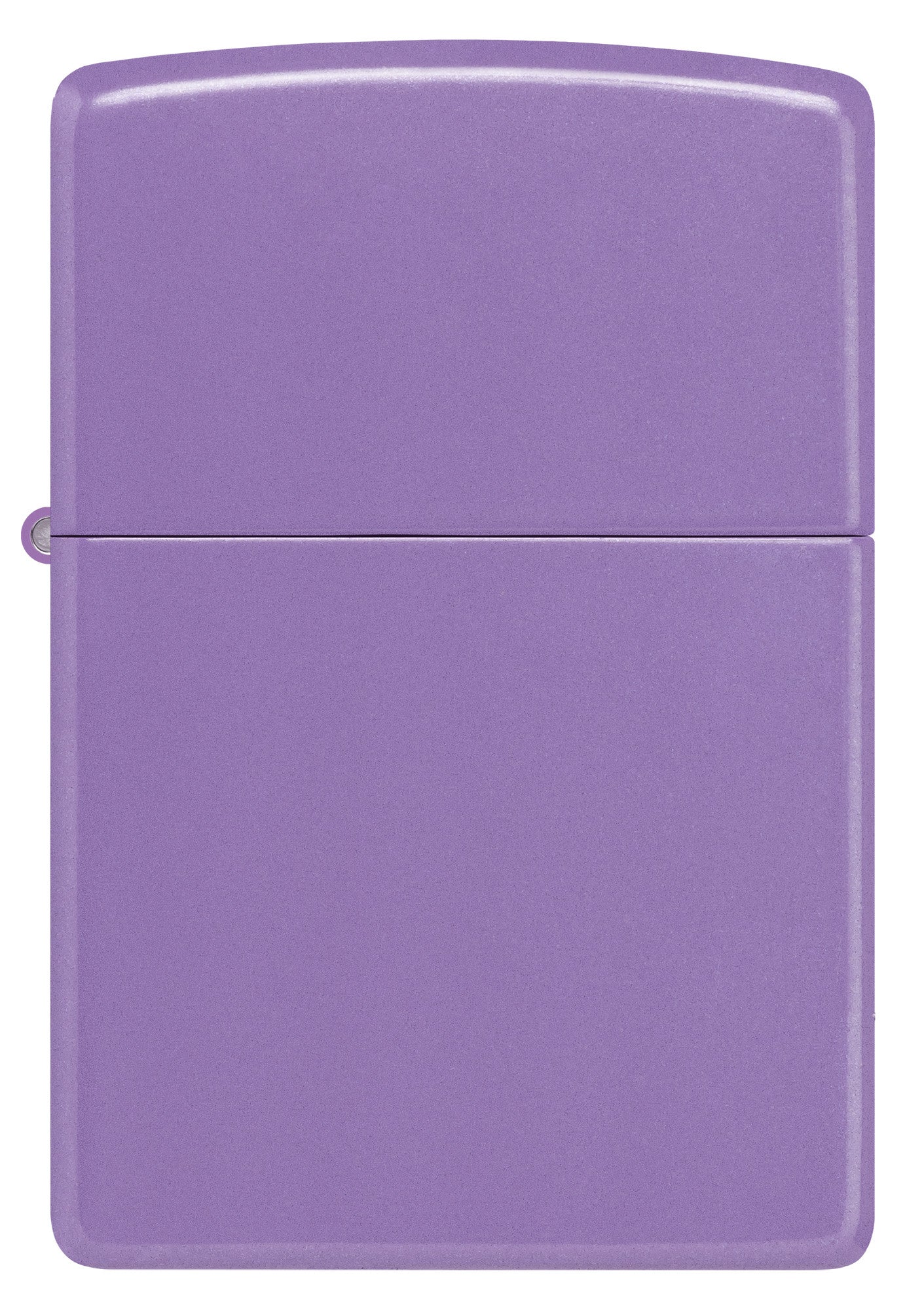 Front view of Zippo Classic Smoky Lavender Windproof Lighter.