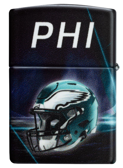 Back view of Zippo NFL Philadelphia Eagles 540 Matte Windproof Lighter.