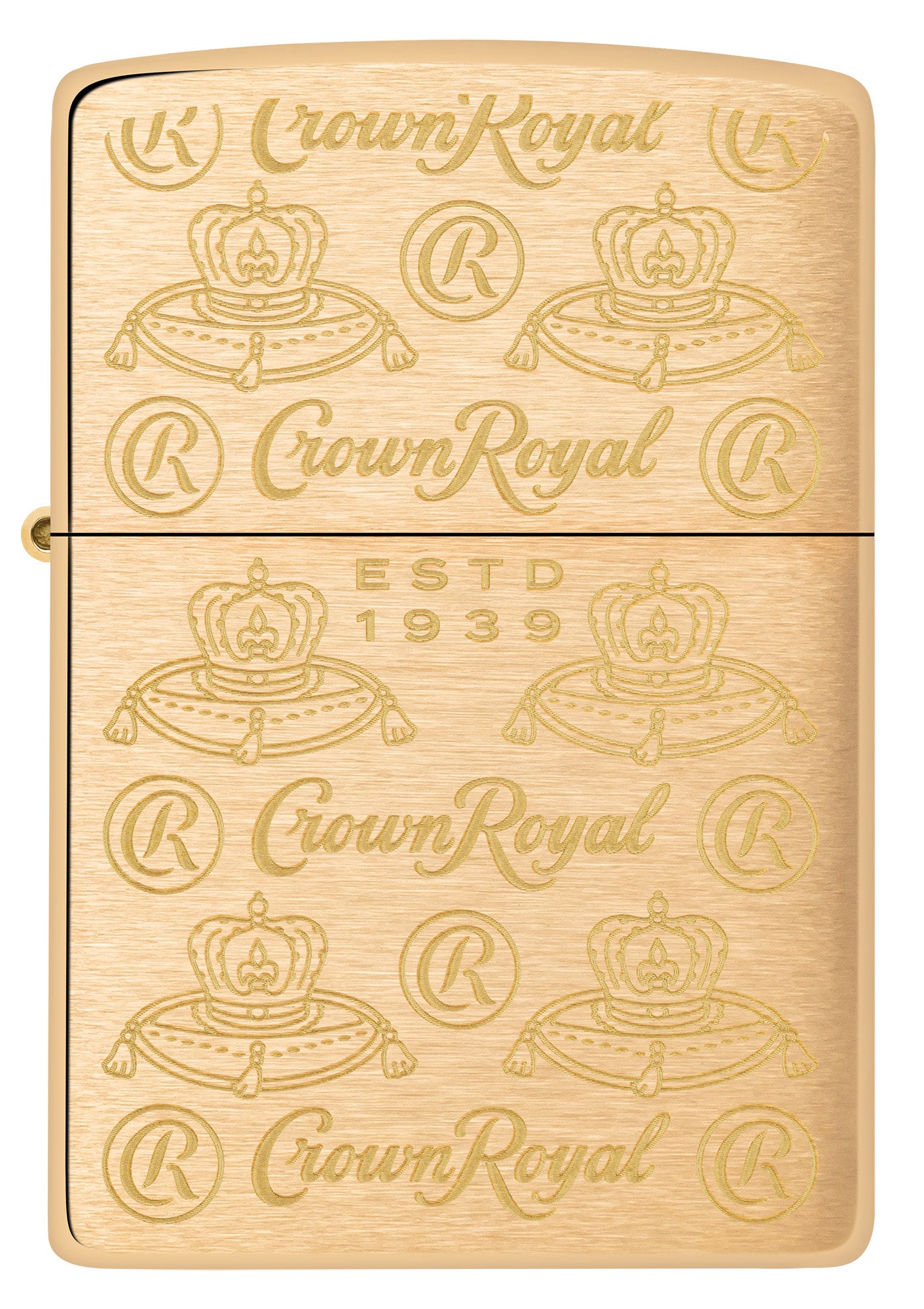 Crown Royal® Elegance Design Brushed Brass Windproof Lighter