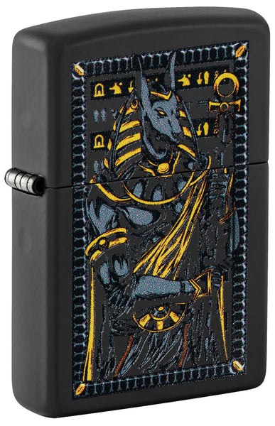 Zippo Anubis Design Black Matte Windproof Lighter – Zippo USA
