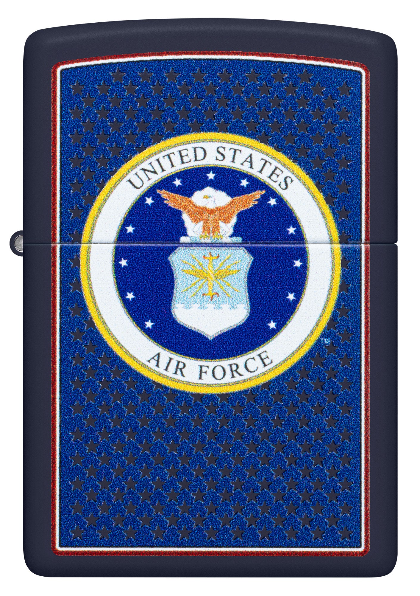 Front view of Zippo U.S. Air Force™ Navy Matte Windproof Lighter.