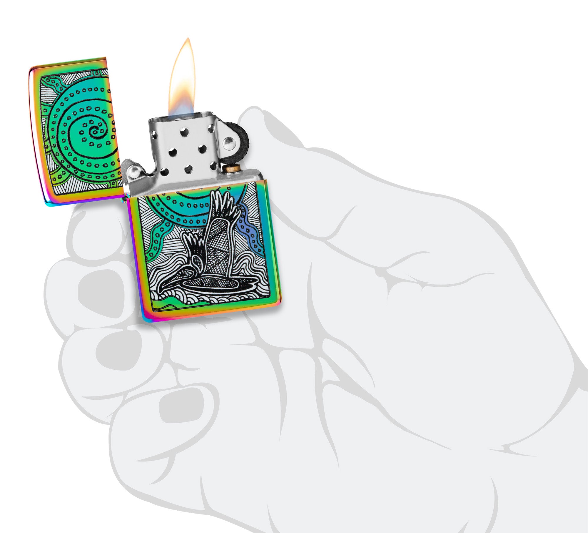 Zippo John Smith Gumbula Multi-Color Windproof Lighter