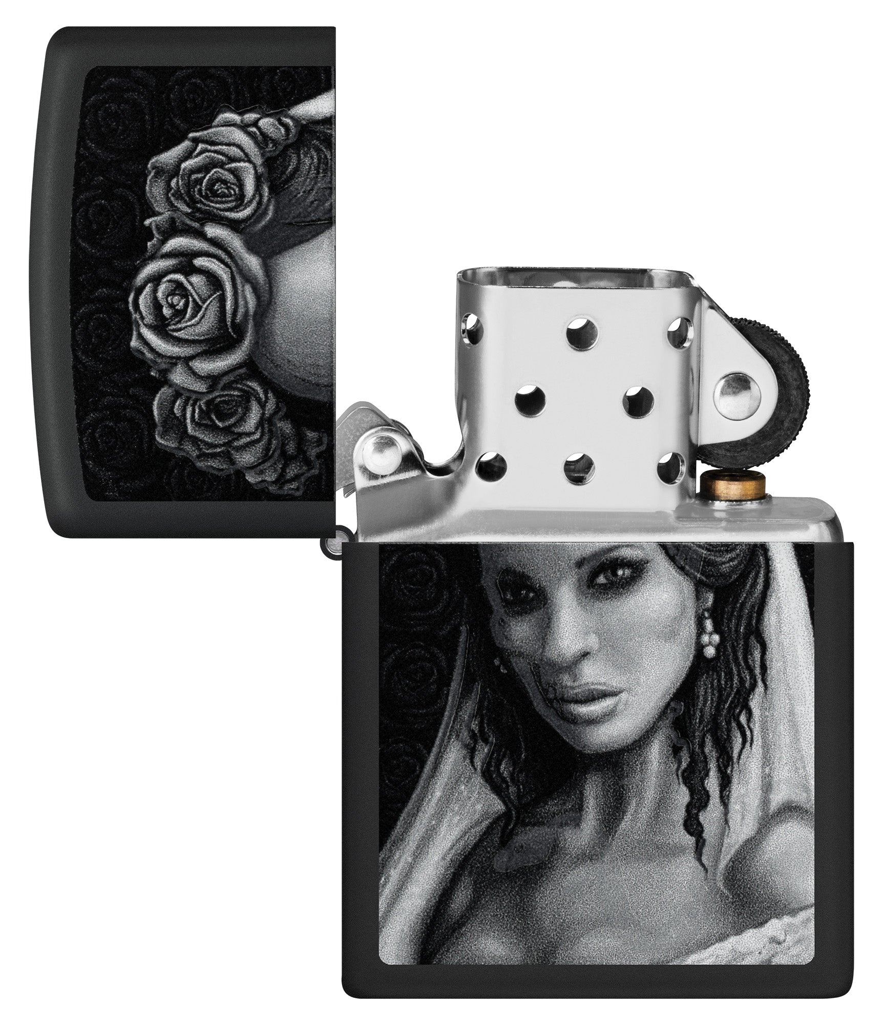 Zippo Til Death Design Black Matte Windproof Lighter – Zippo USA