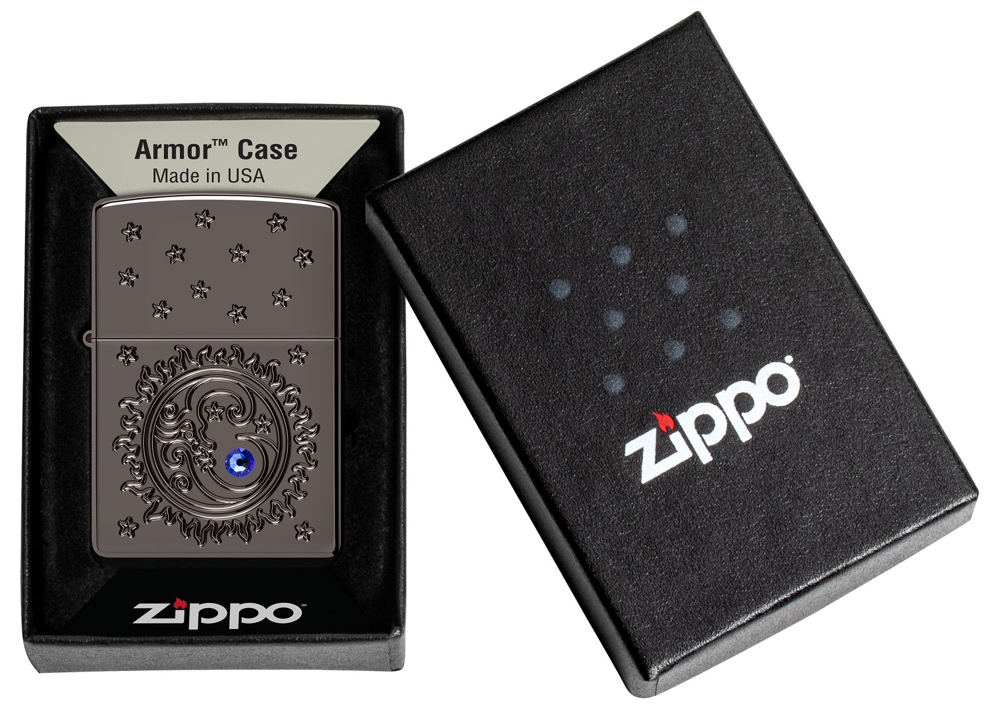 Zippo Ocean Crystal Black Ice® Windproof Lighter – Zippo USA