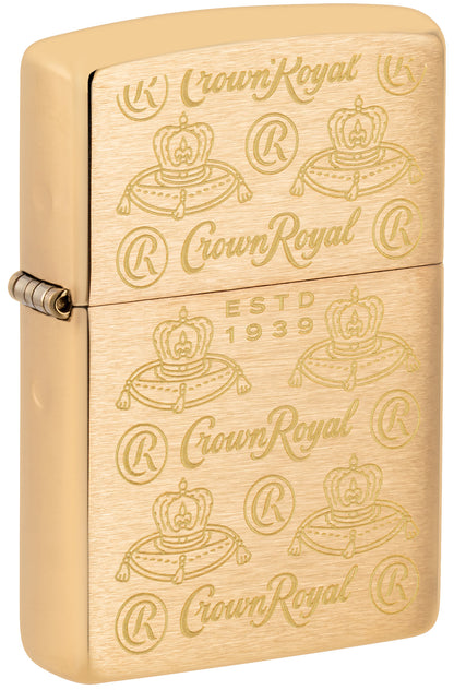 crown cigarette lighter Vintage Brass Mini 1.25" - Made in Japan the iconic Crown Royal logo is presented on this classic Street Brass lighter in a regal Color Image design Crown Salem Lighter Timeless