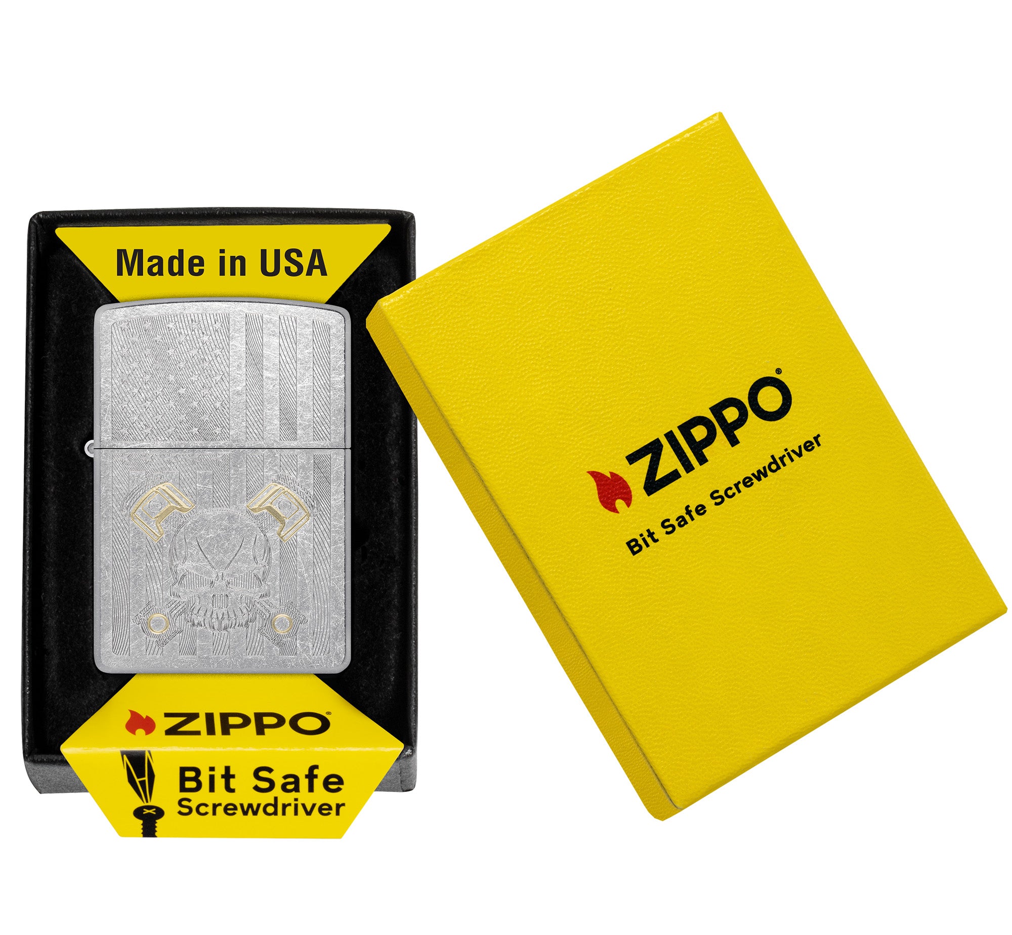 Bit Safe Screwdriver with American Skull Design – Zippo USA
