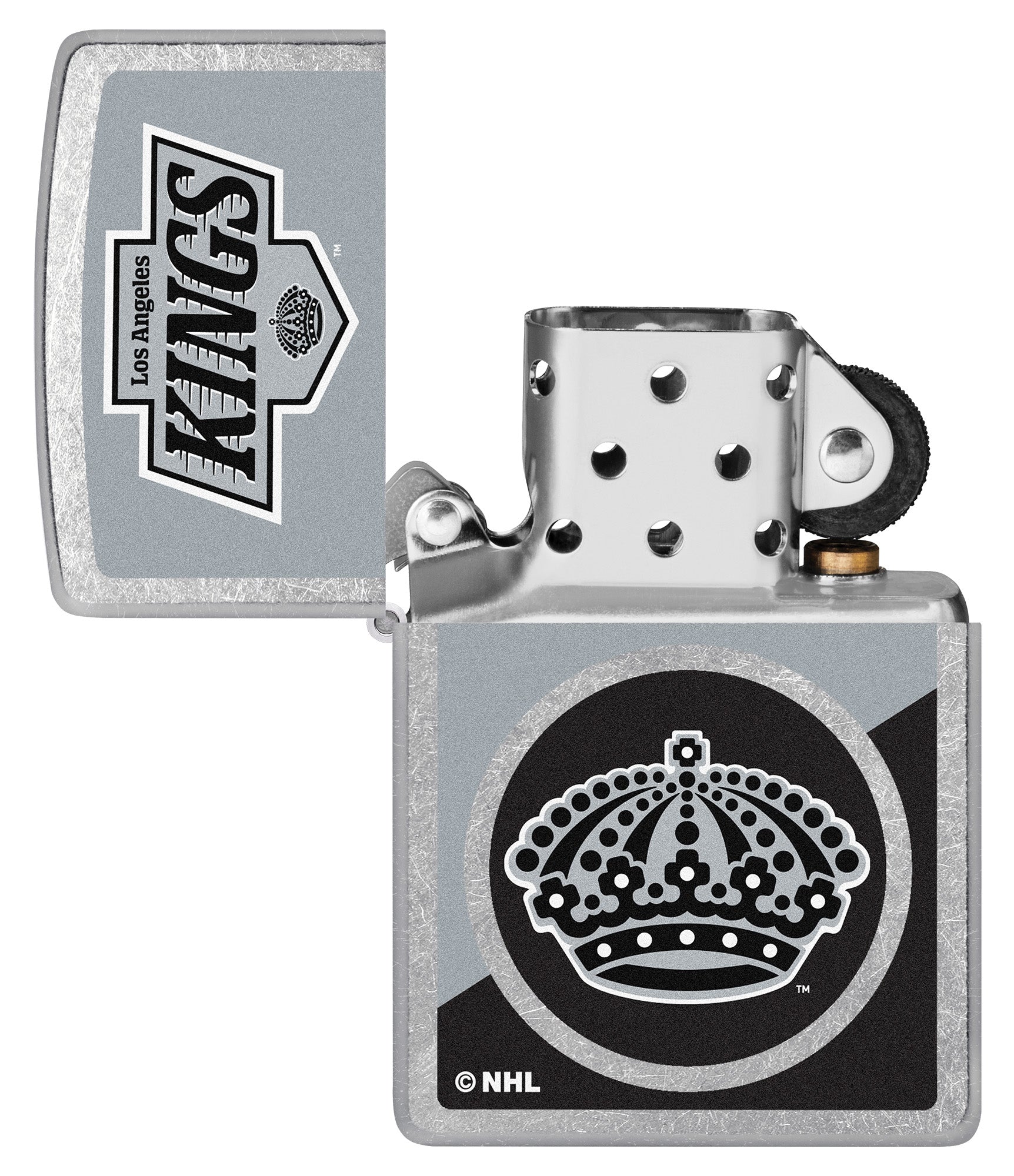 Zippo NHL® LA Kings® Colorblock Logo Design Street Chrome
