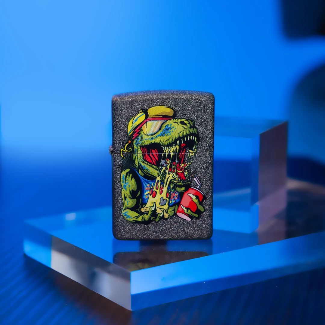 Zippo Cheese Rex Design Iron Stone Windproof Lighter – Zippo USA