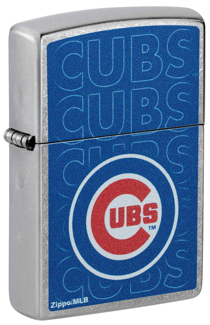 chicago cubs cigarette case Zippo Lighter MLB Cubs The Chicago Cubs logo commands the surface while the teams wordmark is repeated in the background of the bold Color Image design. Zippo MLB Chicago Cubs Logo