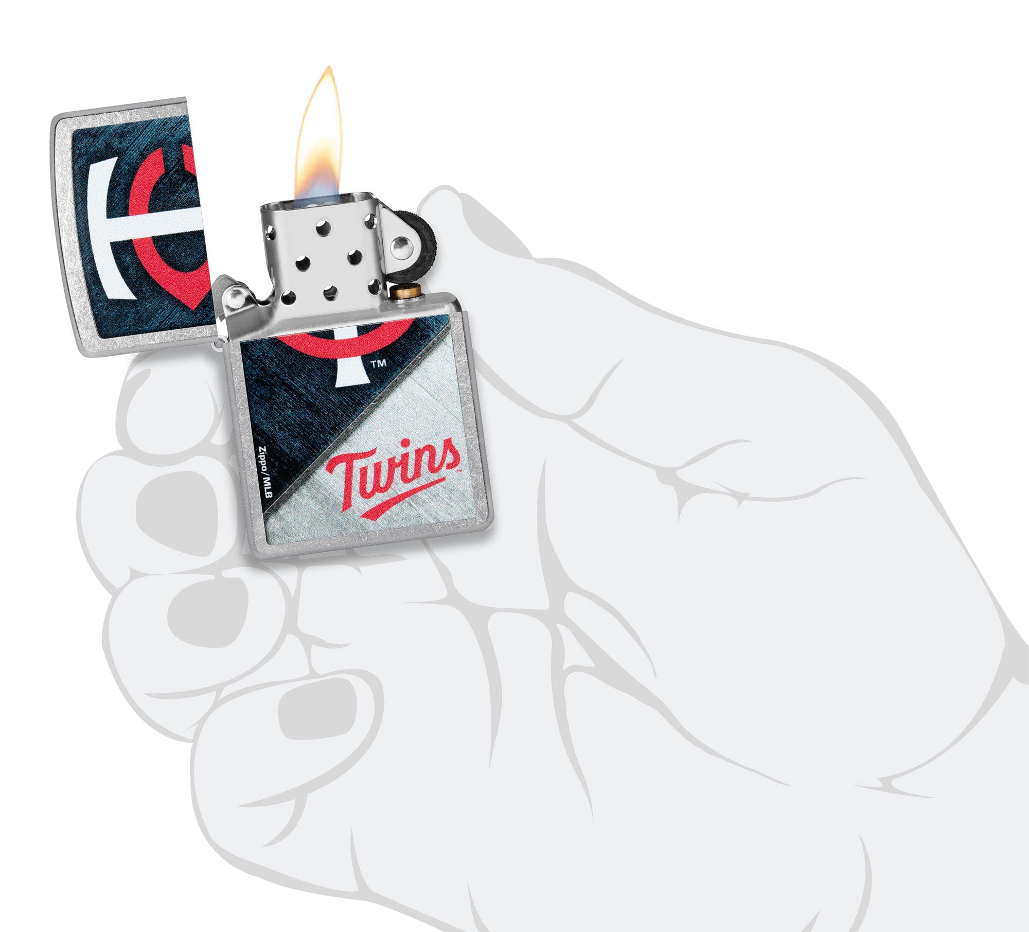 MLB® Minnesota Twins™ Street Chrome™ Windproof Lighter – Zippo USA