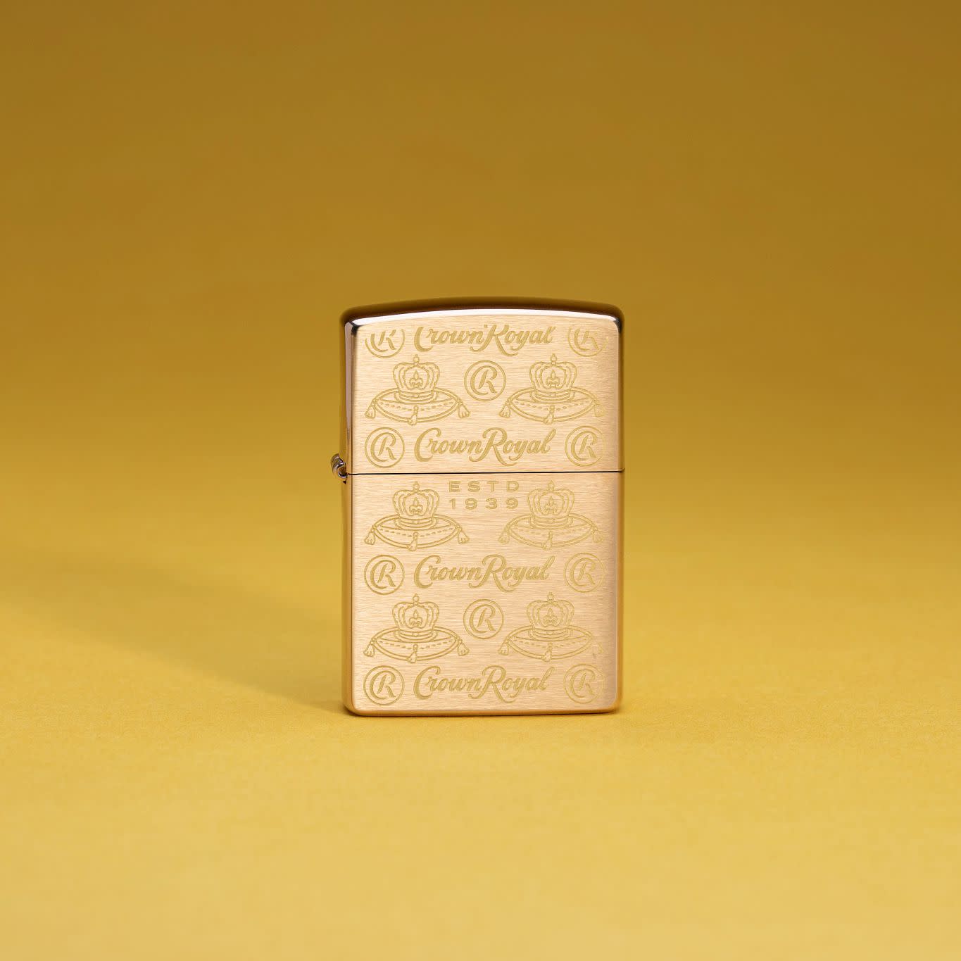 Crown Royal® Elegance Design Brushed Brass Windproof Lighter