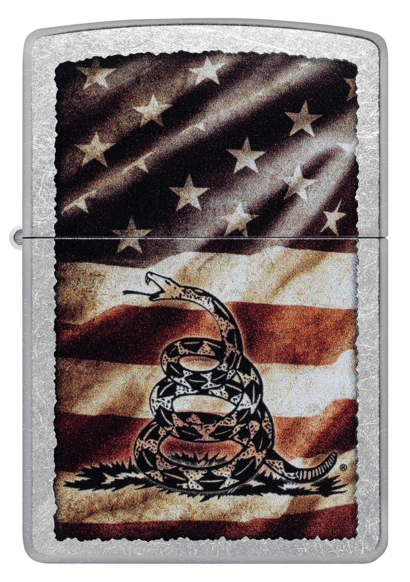 Zippo Dont Tread on Me® Street Chrome Windproof Lighter