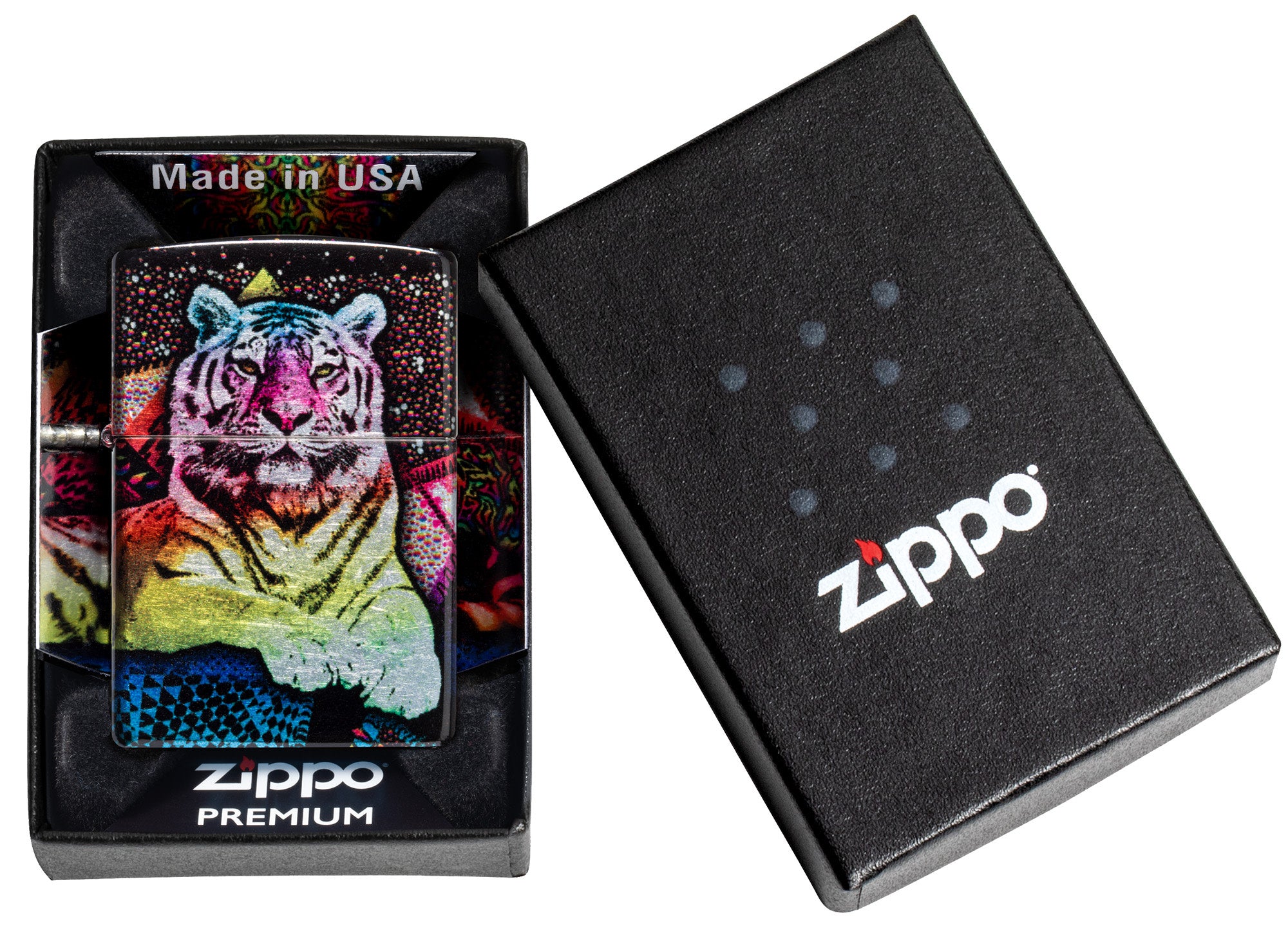 Zippo Mystic Tiger Design 540 Fusion Windproof Lighter – Zippo USA