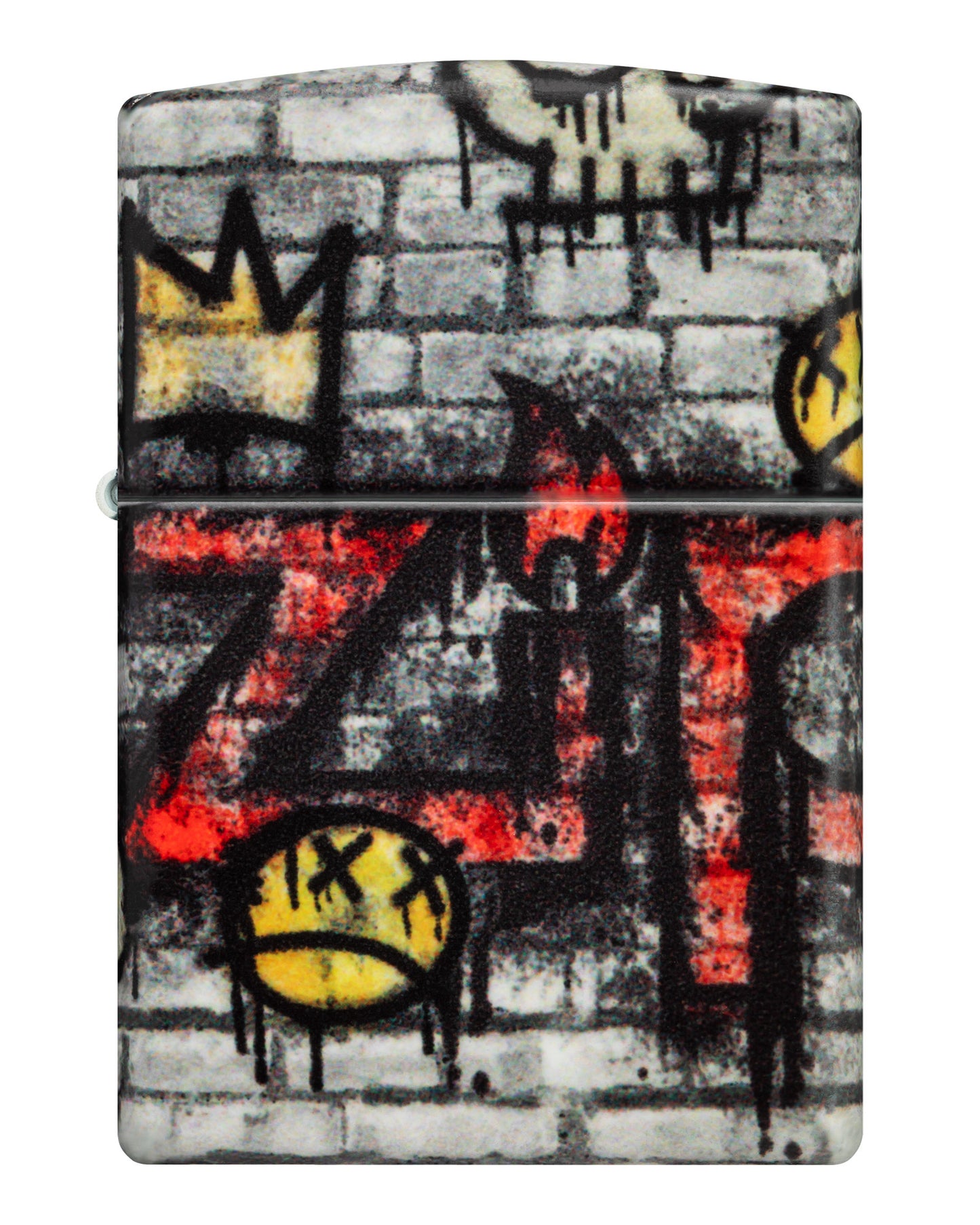 Front view of Zippo Graffiti King Design 540 Matte Windproof Lighter.