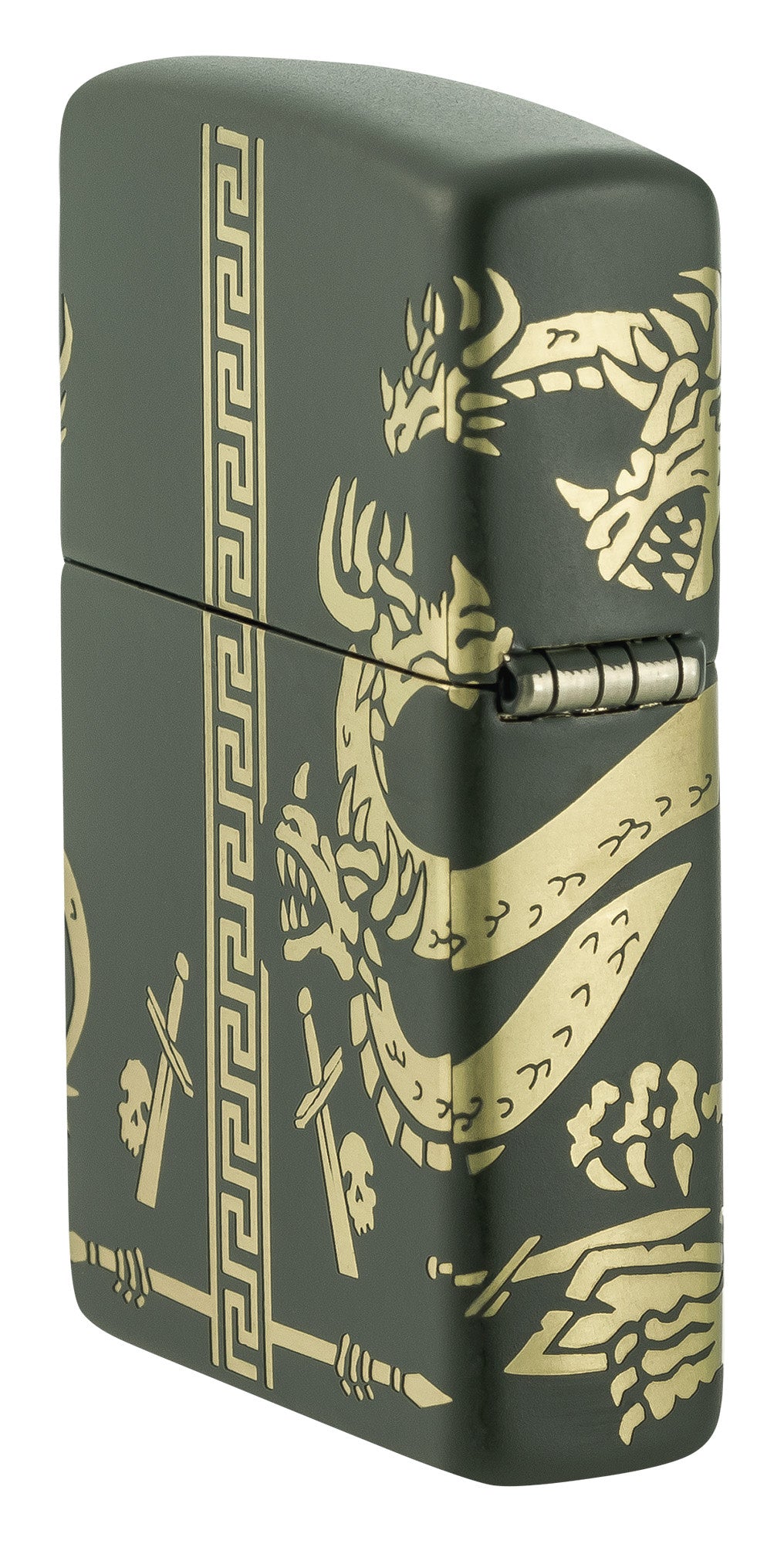 Zippo Dragon Design Green Matte Windproof Lighter – Zippo USA