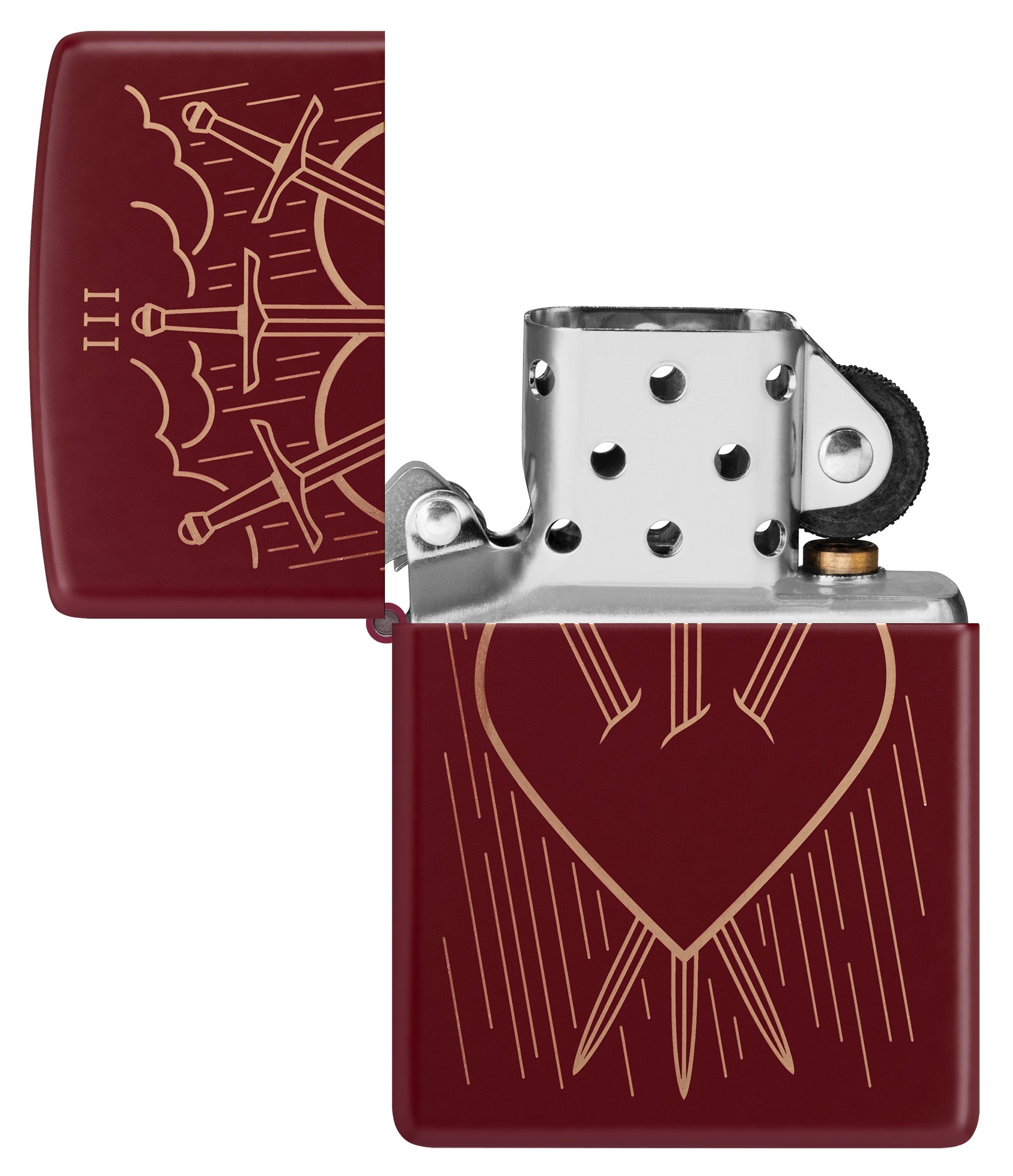 Zippo Stormaansteker Flag Of Spain Rood Mat - Winddicht, Navulbaar - Made In USA