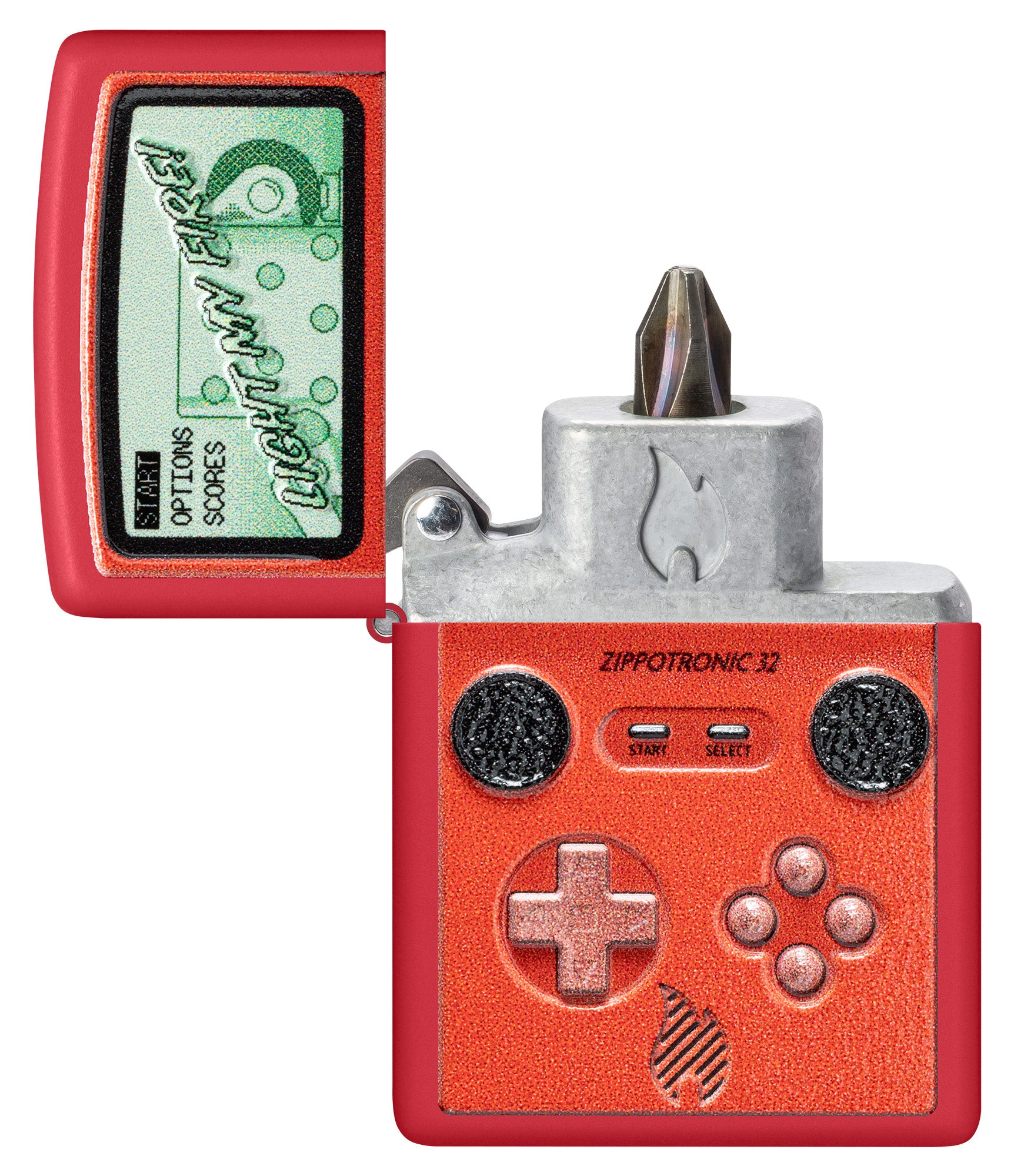 Zippotronic Design Red Matte Windproof Lighter – Zippo USA