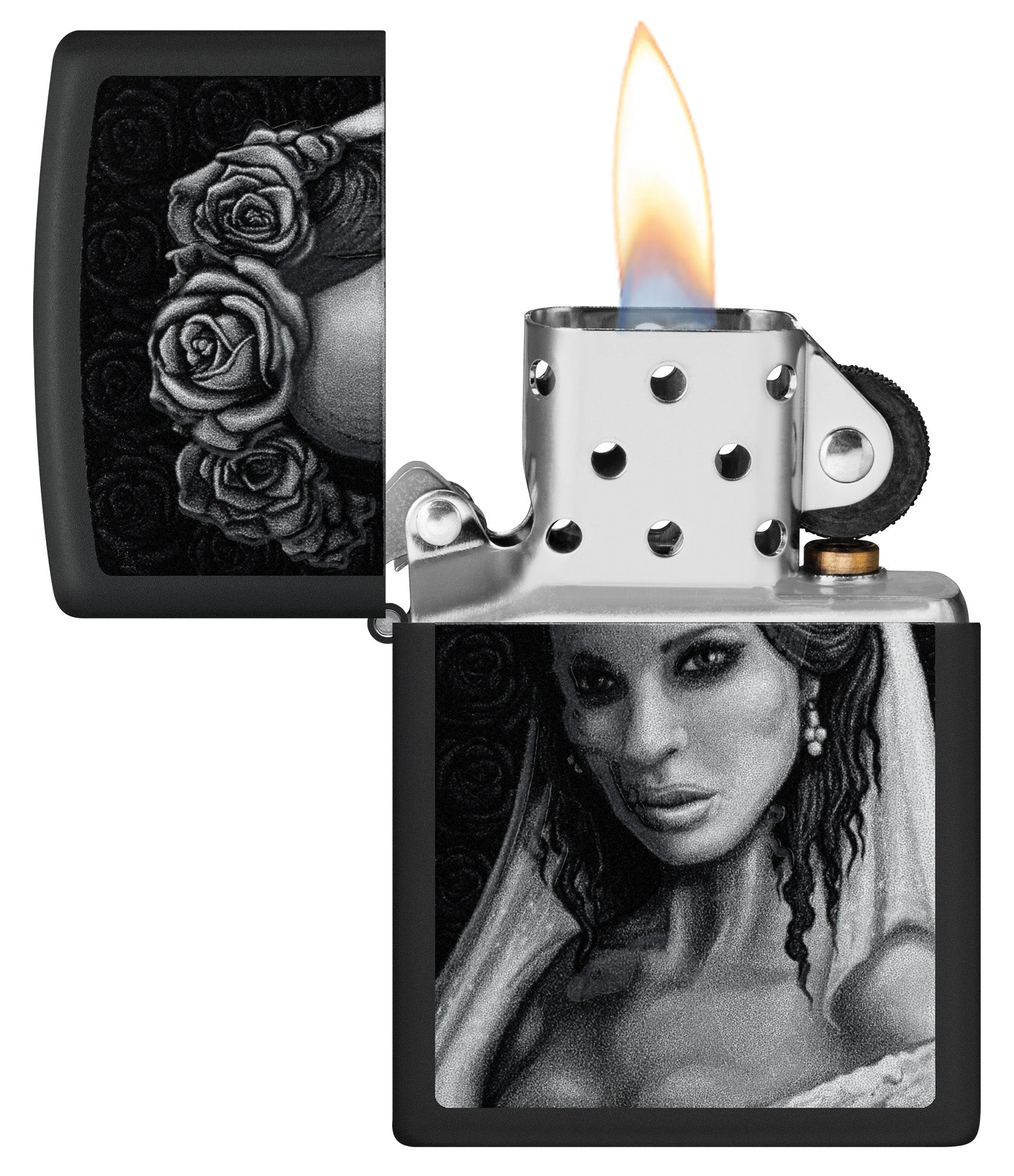 Zippo Til Death Design Black Matte Windproof Lighter – Zippo USA