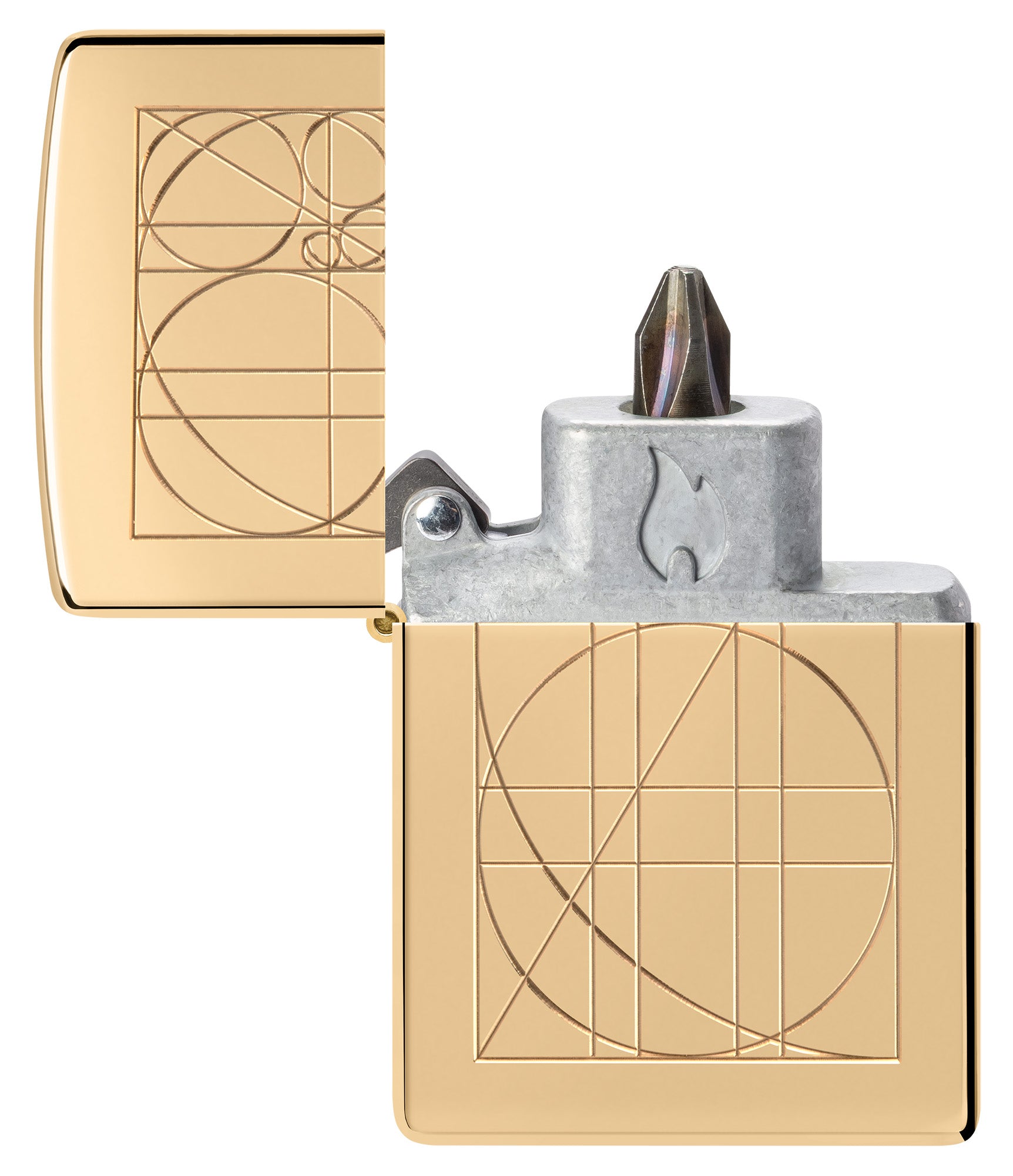 Golden Ratio Armor® High Polish Brass Windproof Lighter – Zippo USA