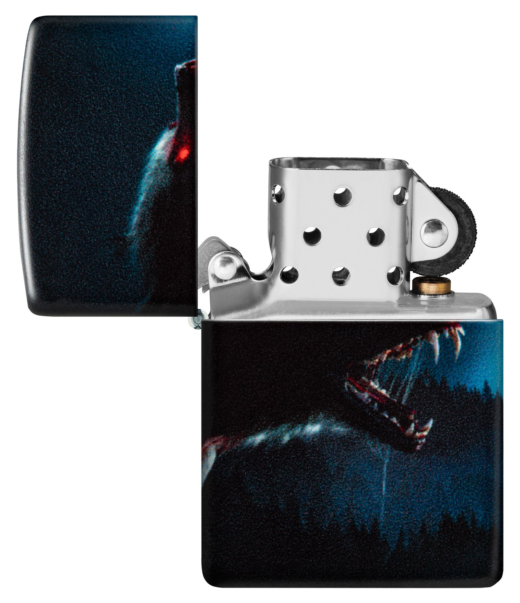 Fire Wolf Zippo Lighter Black Matte Marked on sale 600 Million June 3 2020