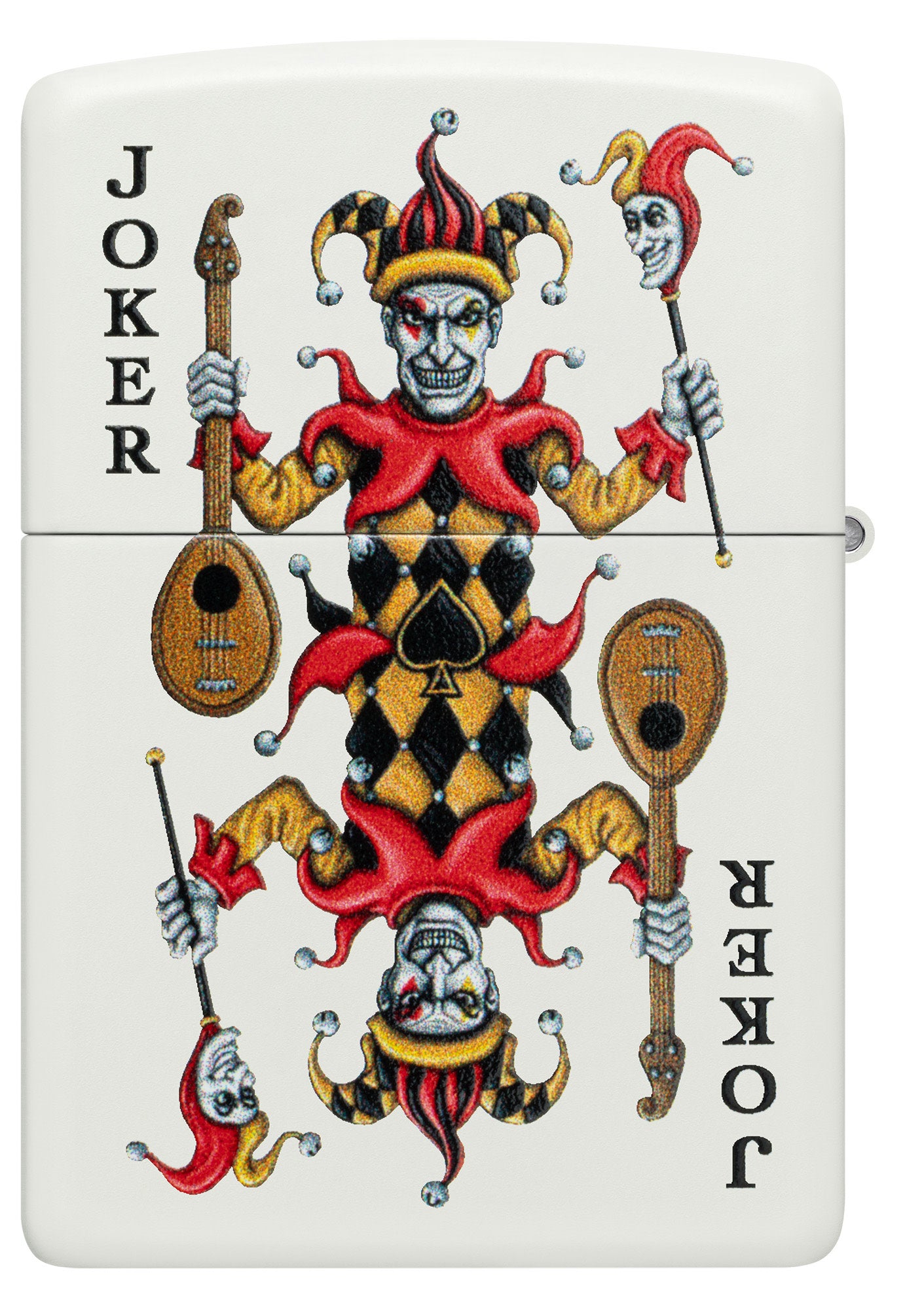 Zippo Ace of Jokes 2-Sided White Matte Windproof Lighter – Zippo USA