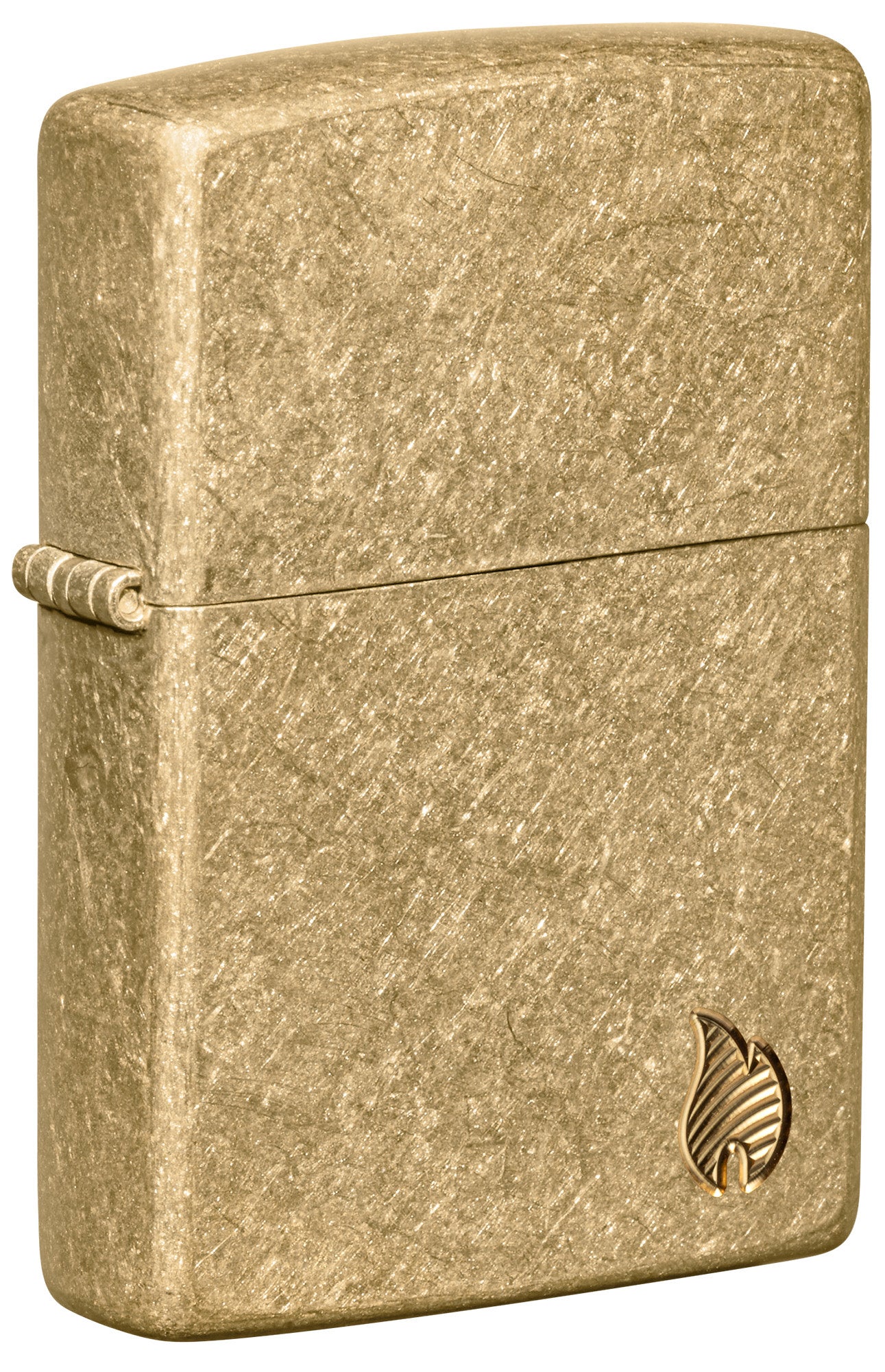 Zippo Armor® Series Flame Tumbled Brass Windproof Lighter – Zippo USA