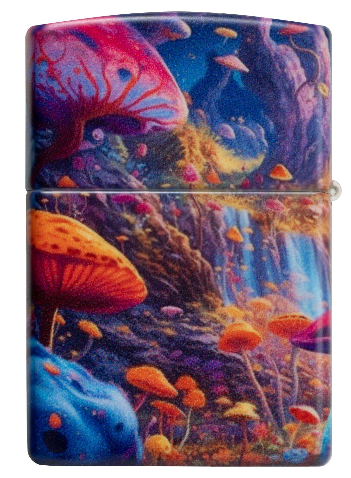 Back view of Zippo Mushroom Forest Design 540 Matte Windproof Lighter.