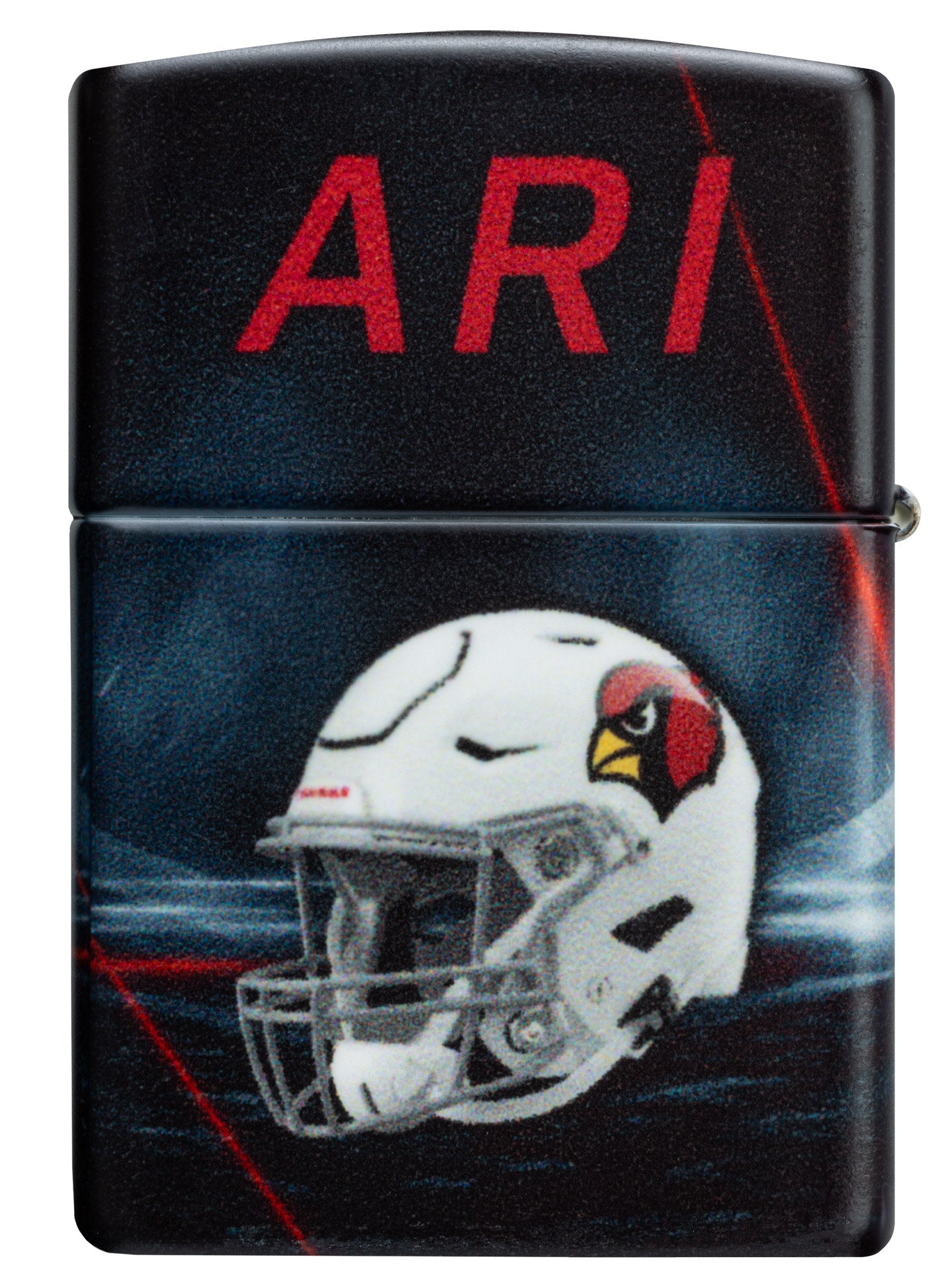 Back view of Zippo NFL Arizona Cardinals 540 Matte Windproof Lighter.