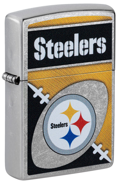 NFL Pittsburgh Steelers Chrome Logo Design Street Chrome Windproof