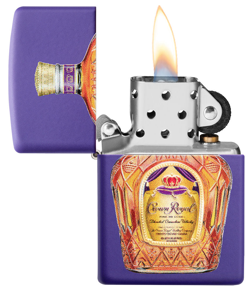 Crown Royal® Purple Matte Windproof Lighter and Pouch Gift