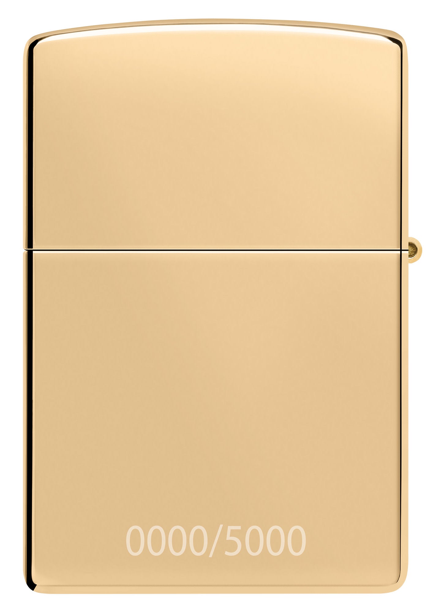 Back shot of Zippo James Bond™ 007 Goldfinger 60th Armor® High Polish Brass Windproof Lighter.