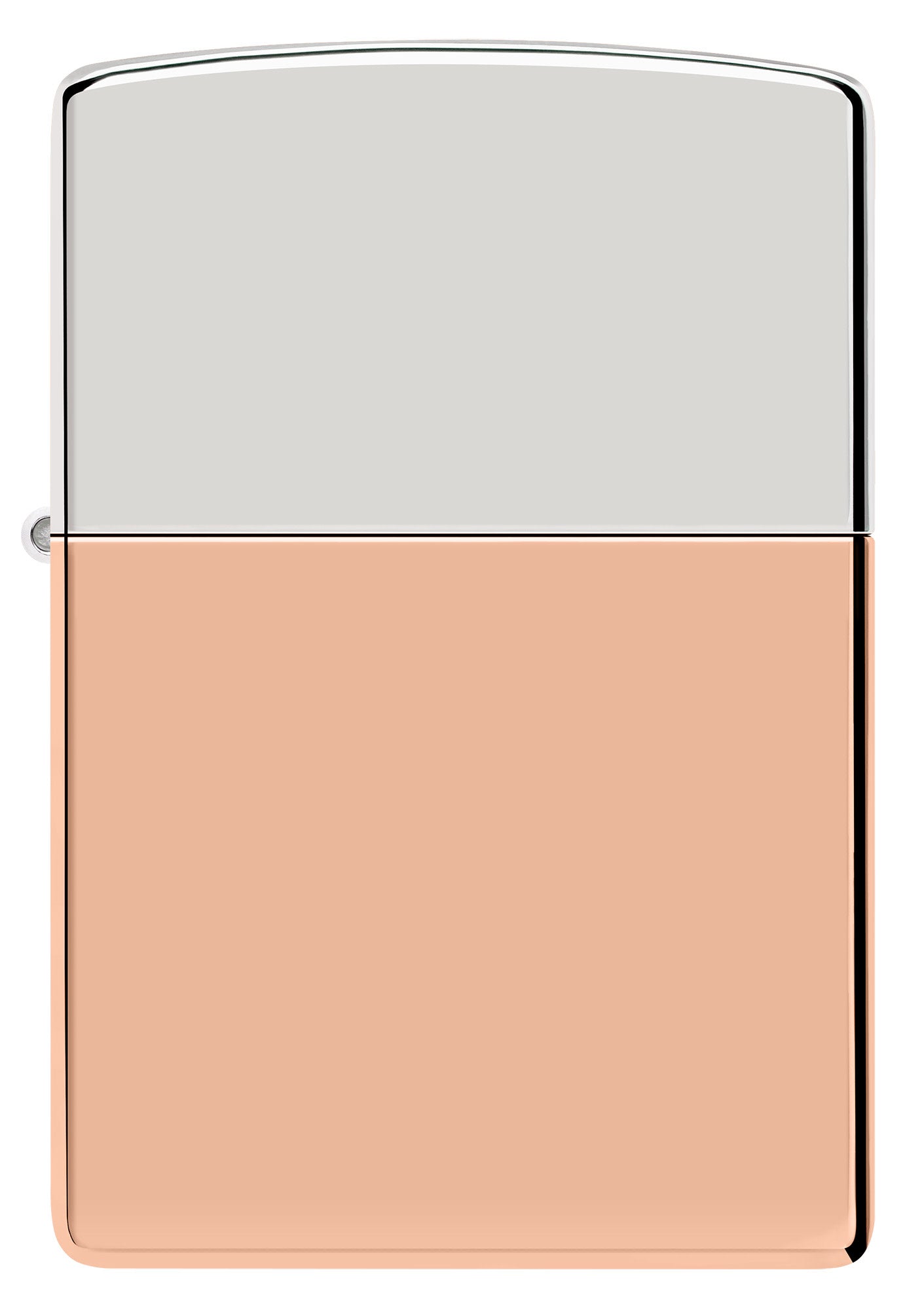 Zippo Bimetal Case Lighter - Sterling Silver Lid Windproof Lighter