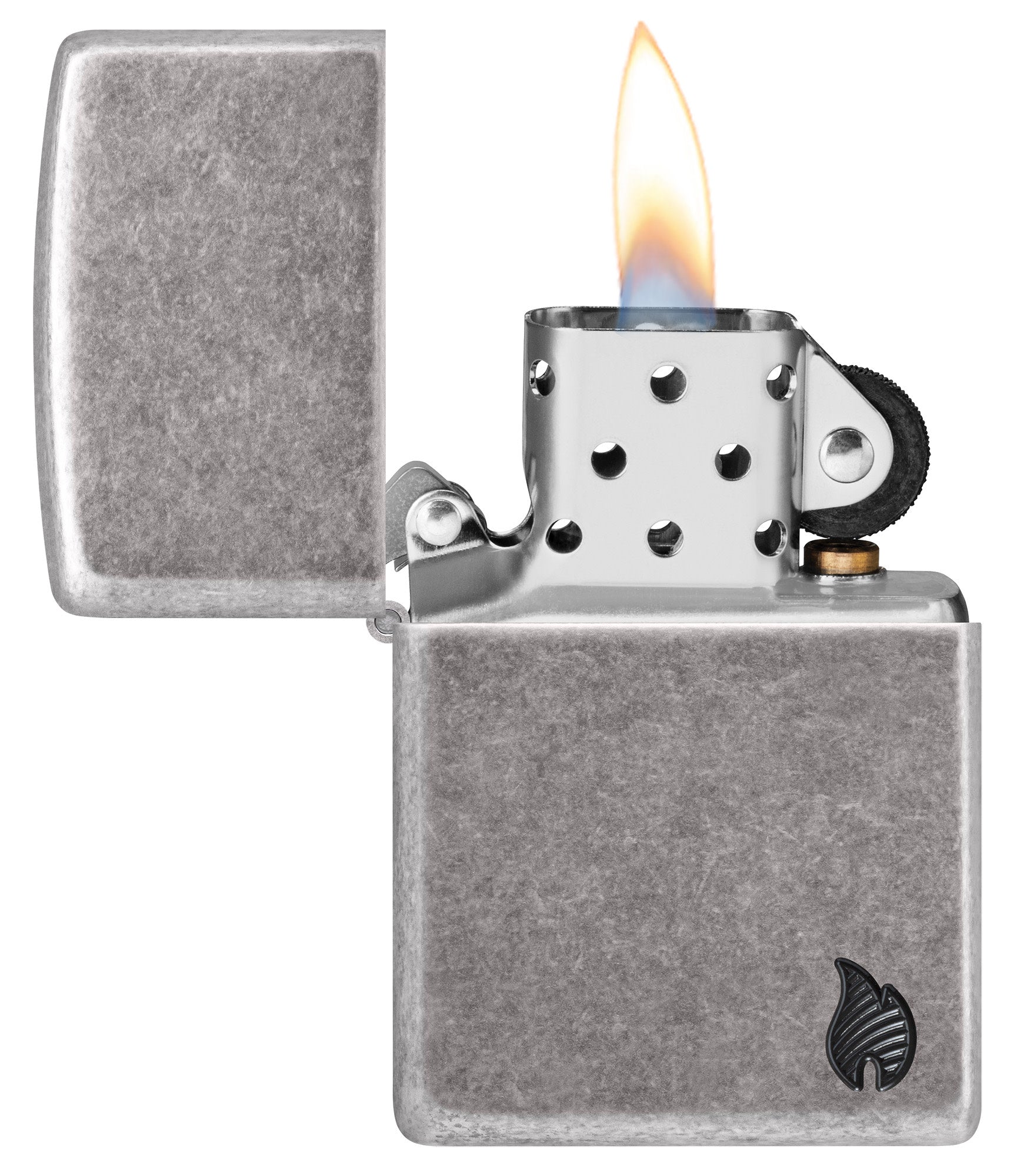 Zippo Armor® Series Flame Antique Silver Windproof Lighter – Zippo USA