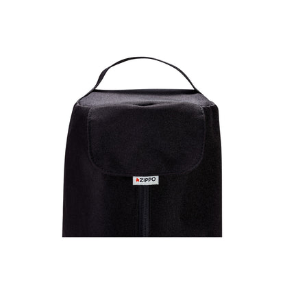 Front view of Zippo FlameScapes® Spiral Fire Feature XL Cover showcasing the carrying handle. 