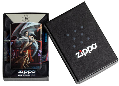 Zippo Anne Stokes 540 Matte Windproof Lighter in its packaging.