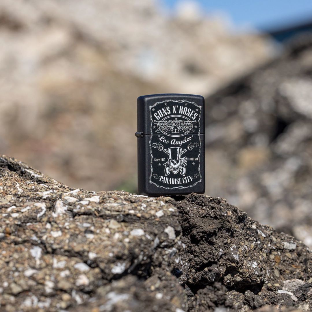 Zippo Guns N' Roses Paradise City Design Black Matte Windproof