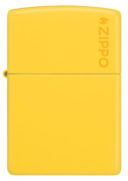 Front view of Zippo Classic Sunflower Logo Windproof Lighter.