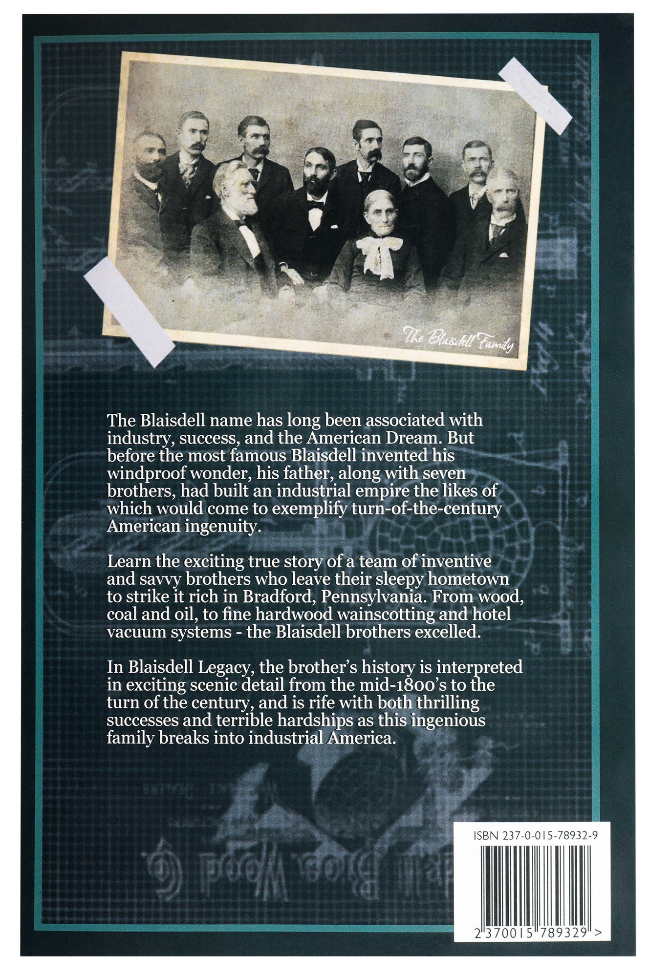 Back Image of the Blaisdell Legacy Book