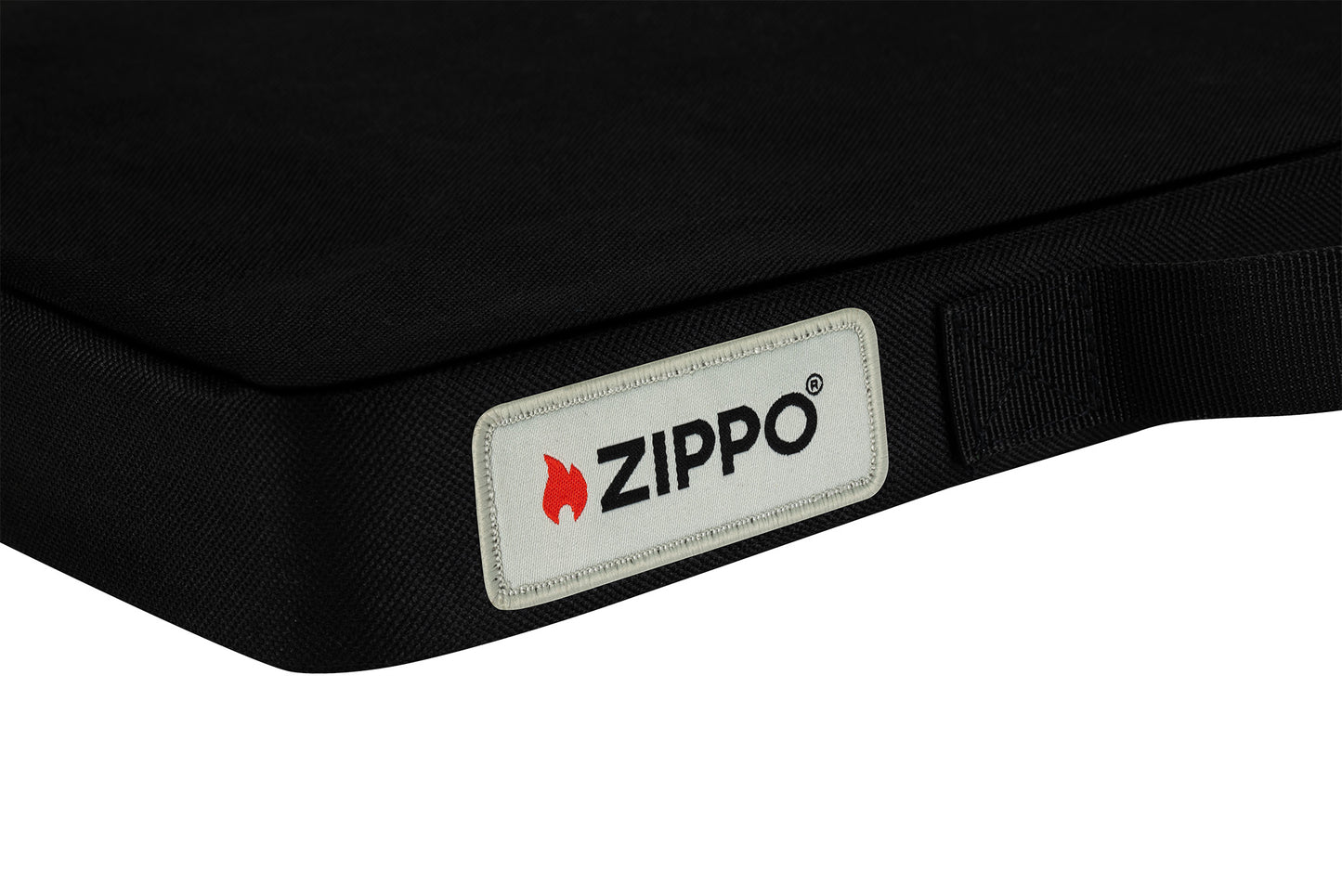 Cropped image of Zippo Heated Seat - Single showcasing the Zippo logo. 

