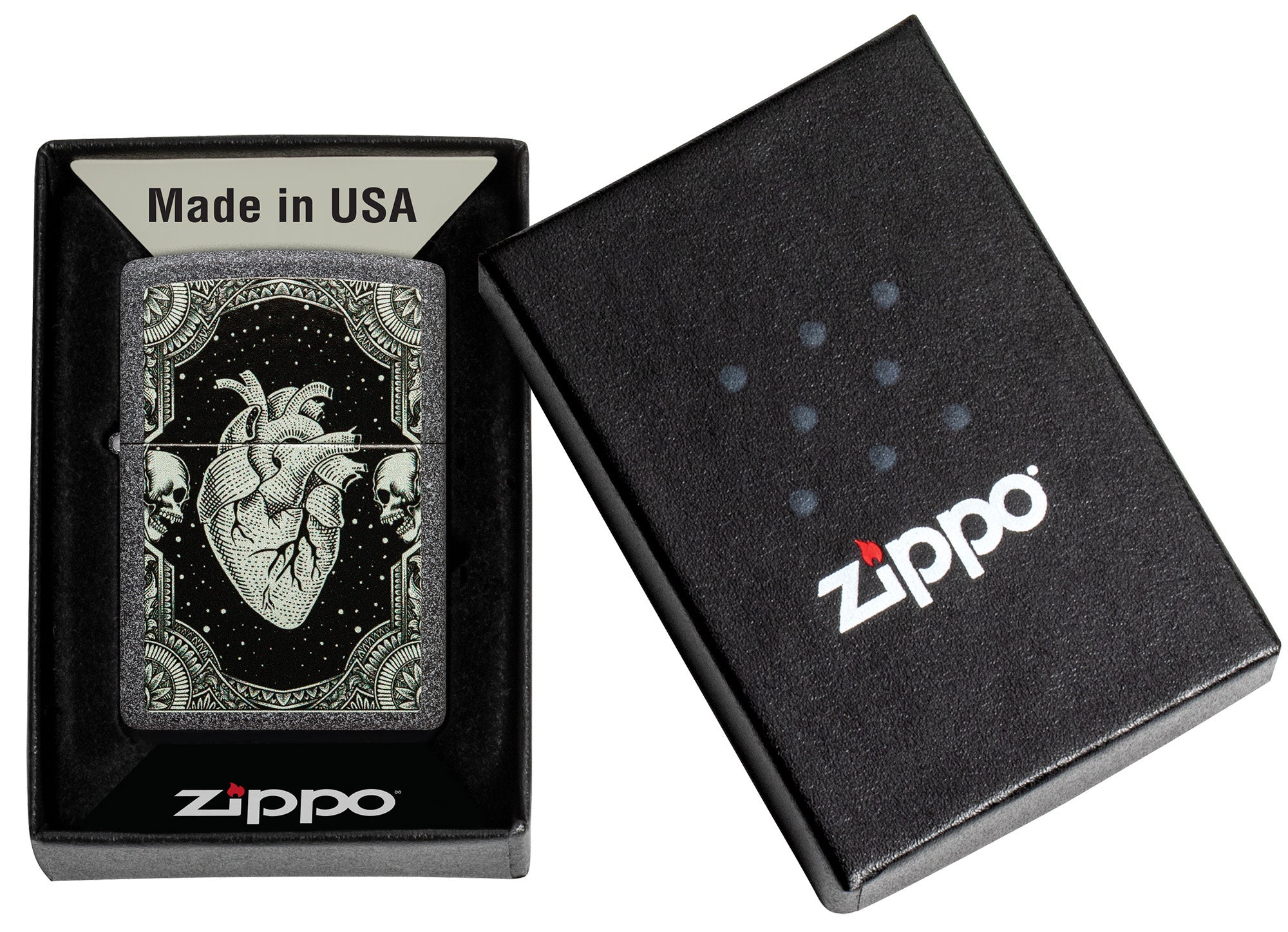 Rare ZIPPO LIMITED EDITION Lighter HARVEY & BENANTI Art of Rock Spiked fashion Heart NEW