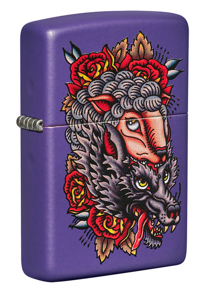 ZIPPO ライター ウルフデザイン ジッポ 狼 シルバー燻し