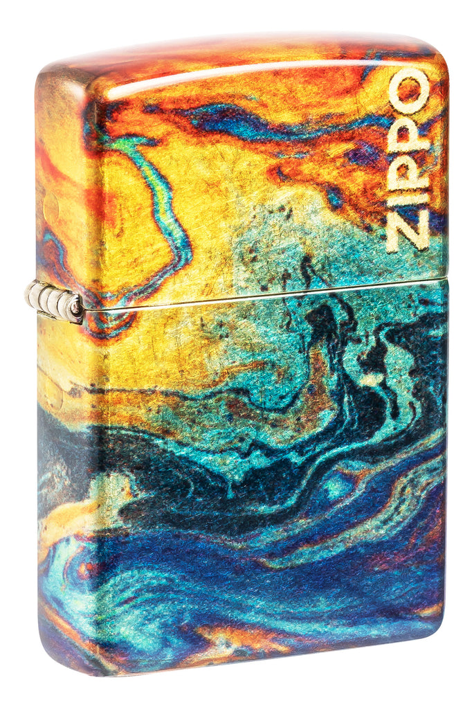 Zippo Colorful Design 540 Tumbled Brass Windproof Lighter | Zippo USA