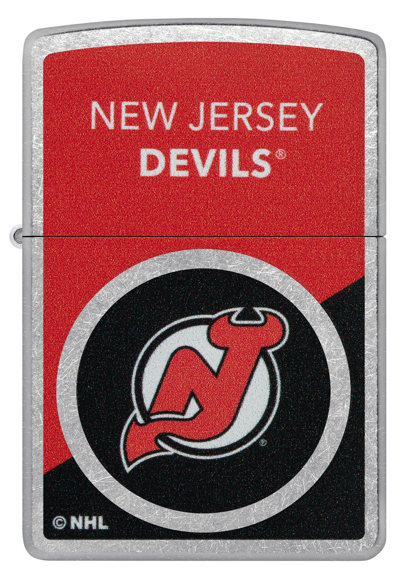 Zippo NHL® New Jersey Devils® Colorblock Logo Design Street Chrome