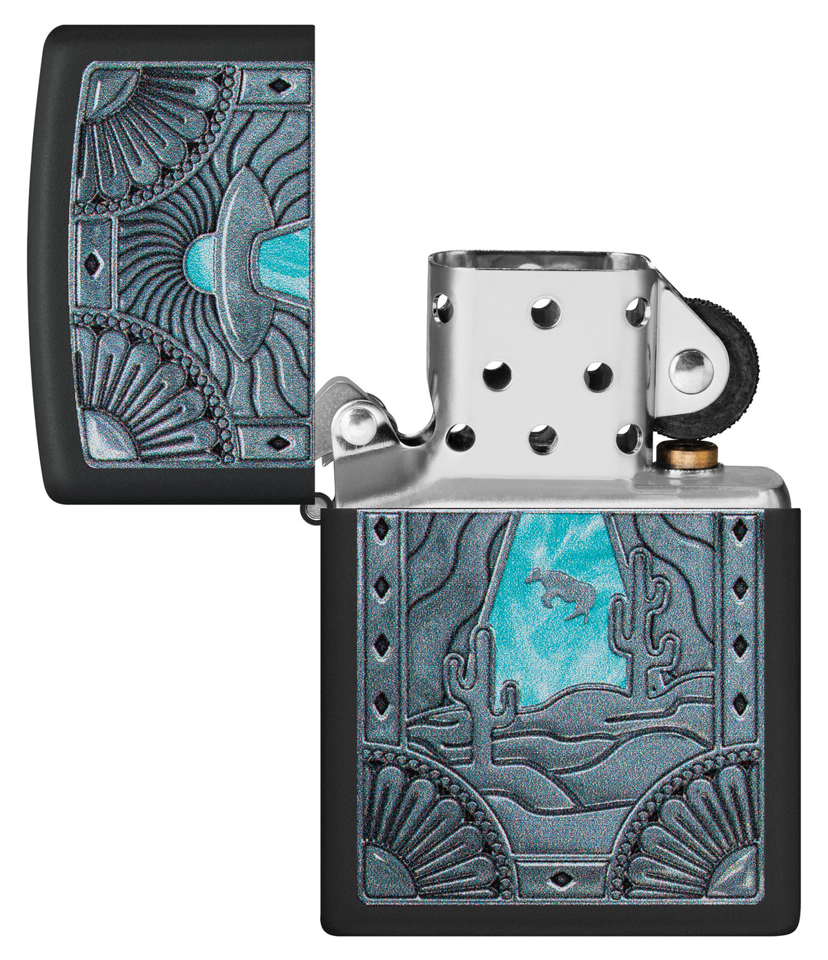 Zippo Cow Abduction Design Black Matte Windproof Lighter – Zippo USA