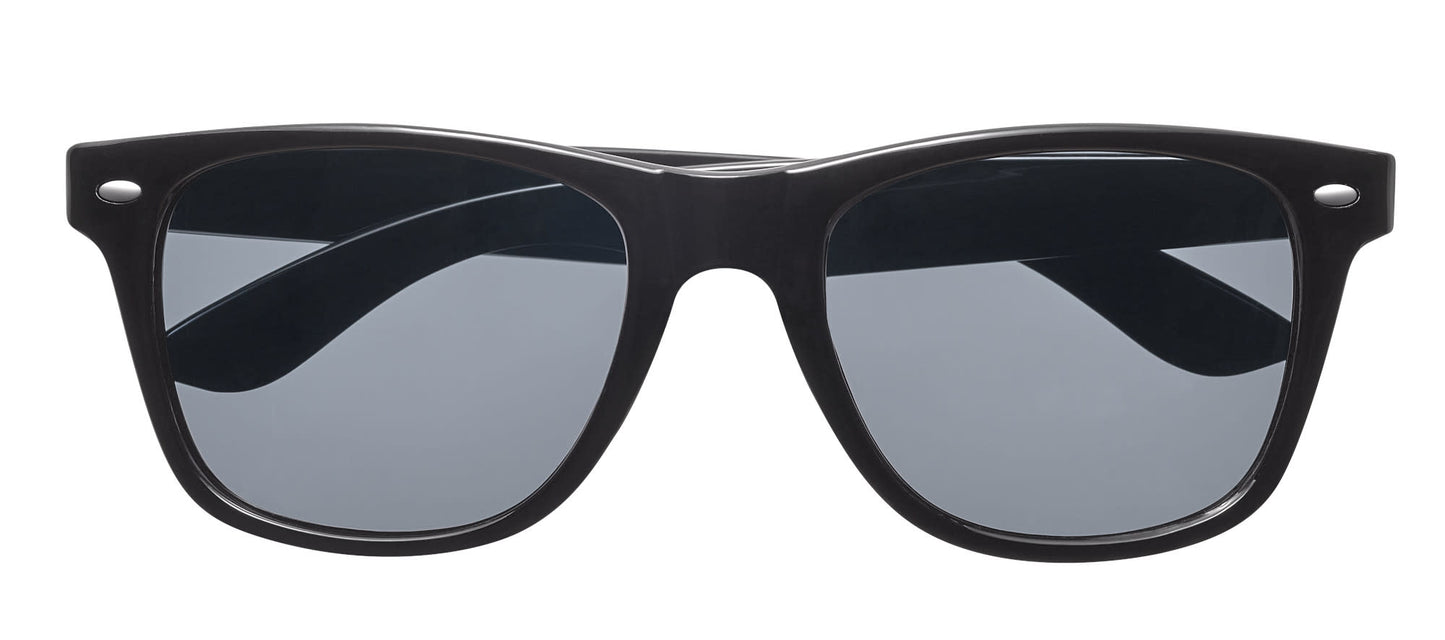 Front shot of Polarized Angular Sunglasses OB21 - Black